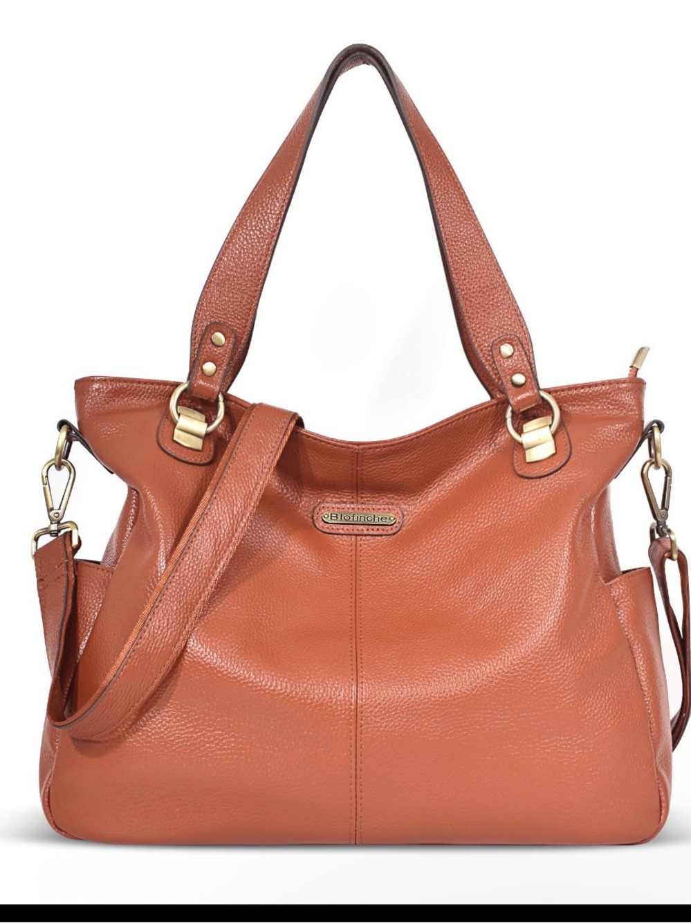 Brown leather bag